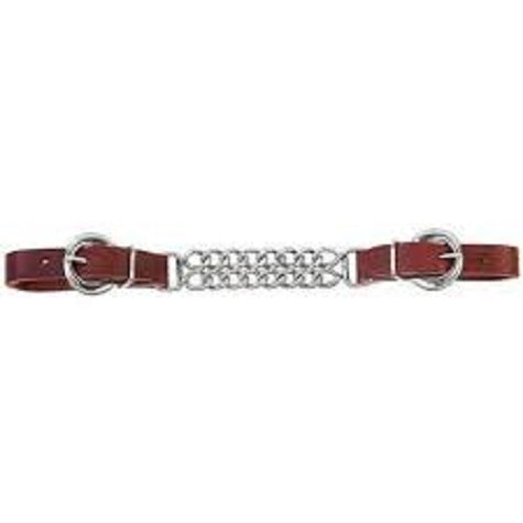Weaver Double Chain Curb Canyon Rose Leather