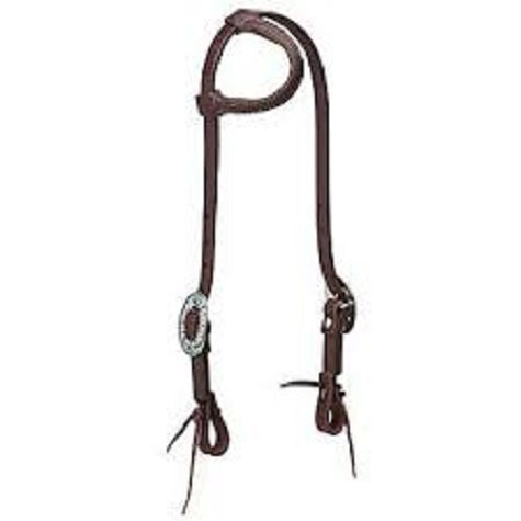 Pc Working Tack Headstall Single Ear W/ Feather Buckles