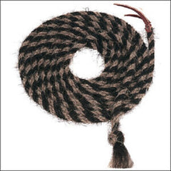Weaver Horse Hair Mecate Black/light Brown 5/8" X 20'