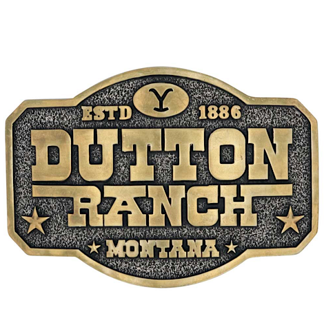 Montana Attitude The Dutton Ranch Belt Buckle A910YEL