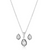 Montana Silversmiths First Light Crystal Teardrop Jewelry Set JS5487