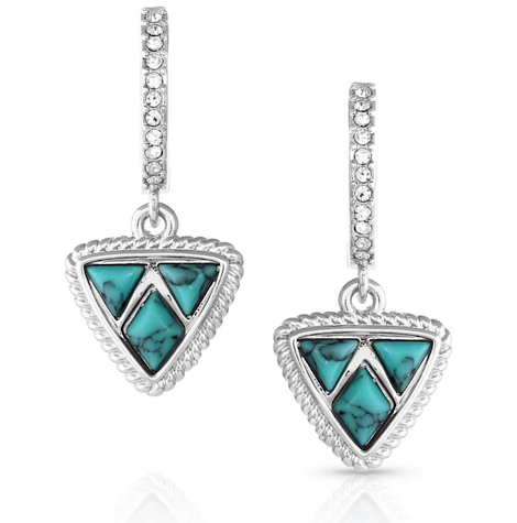Montana Silversmiths High Noon Cobblestone Turquoise Earrings