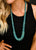 West & Co. Turquoise and Faux Navajo Pearl Graduated Disc Necklace