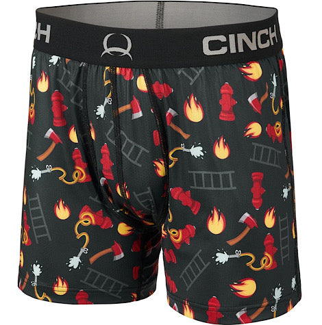 Cinch Men's Firehose Underwear Boxer Briefs 5 Loose Fit
