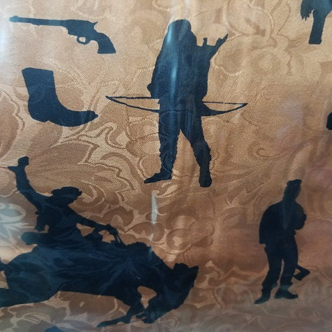 Wyoming Traders Cowboy Print Silk Wild Rag 42"