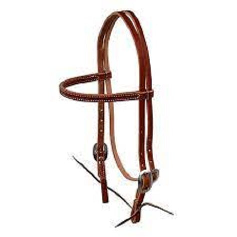 Berlin Leather Browband Headstall W/tie E1610