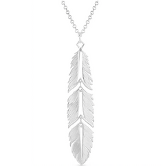 Montana Silversmiths American Made Dangle Feather Necklace AMNC5459