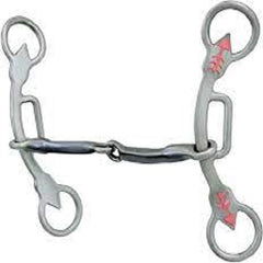 Western Rawhide Emilie Veillette Smooth Snaffle Gag 6" Shank 250007-518