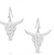 Montana Silversmiths Chiseled Steer Head Earrings