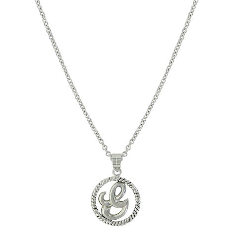 Montana Silversmith Rope Initial “G”  Necklace NC4026-G