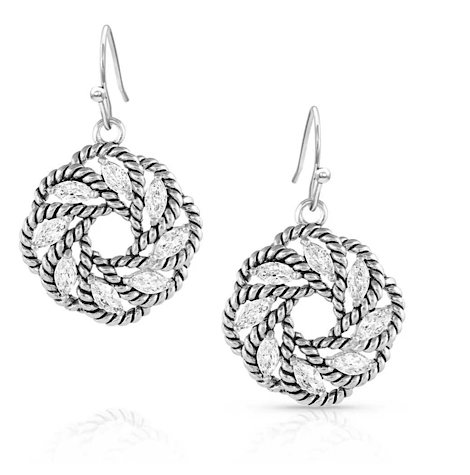 Montana Silversmiths Endless Journey Crystal Earrings ER5533