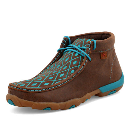 Ladies Twisted X Brown/turquoise