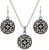 Montana Silversmiths  Rose Gold Filigree Heart Button Jewelry Set JS3637