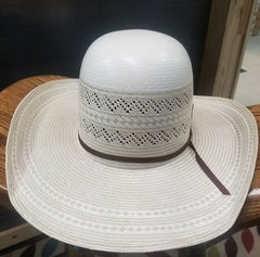 American straw hat open crown style 6900