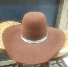 Rodeo King Open Crown Rust  7x felt Hat