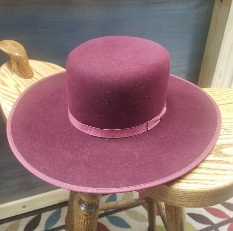 Rodeo King Wyatt Merlot  7x Felt Fashion Hat