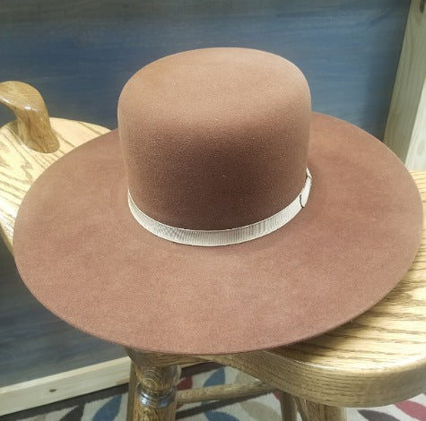 Rodeo King Wyatt Rust 7x Felt Fashion Hat with Tan Band