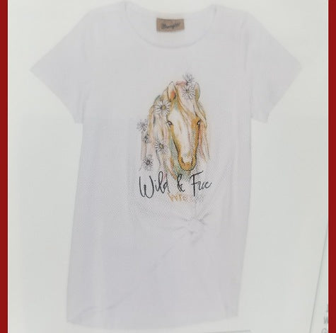 Wrangler Dress Shirt "Wild & Free" Horse Print 112329224