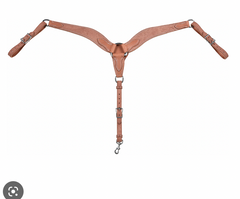 Berlin Leather Roughout Roper Breastcollar R05008