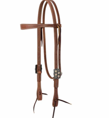 Weaver Browband Headstall W/ Silver Flower Buckles 10036-03-17