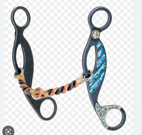 Cowboy Tack Turquoise Collection Copper Twisted Wire Gag Bit