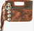 Cashel Braided handle Turquoise Accent Hand Bag Mini Purse