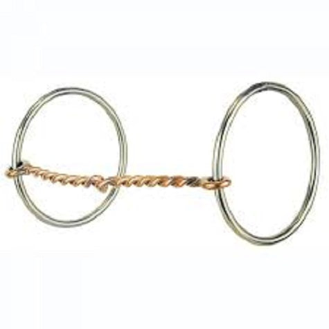 Reinsman 1/4" Small Twisted Wire Copper Snaffle 115