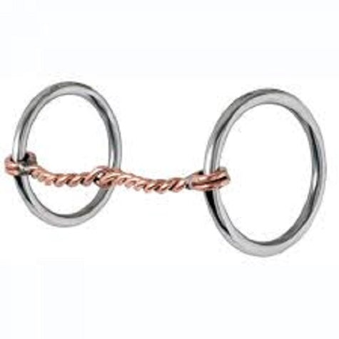 Reinsman 3/8" Twisted Copper Loose Ring Snaffle 116
